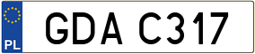 Trailer License Plate